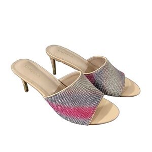 CARVELA Rhinestone Mule Heels